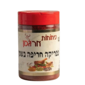 פפריקה חריפה בשמן קופסא 150 גר'